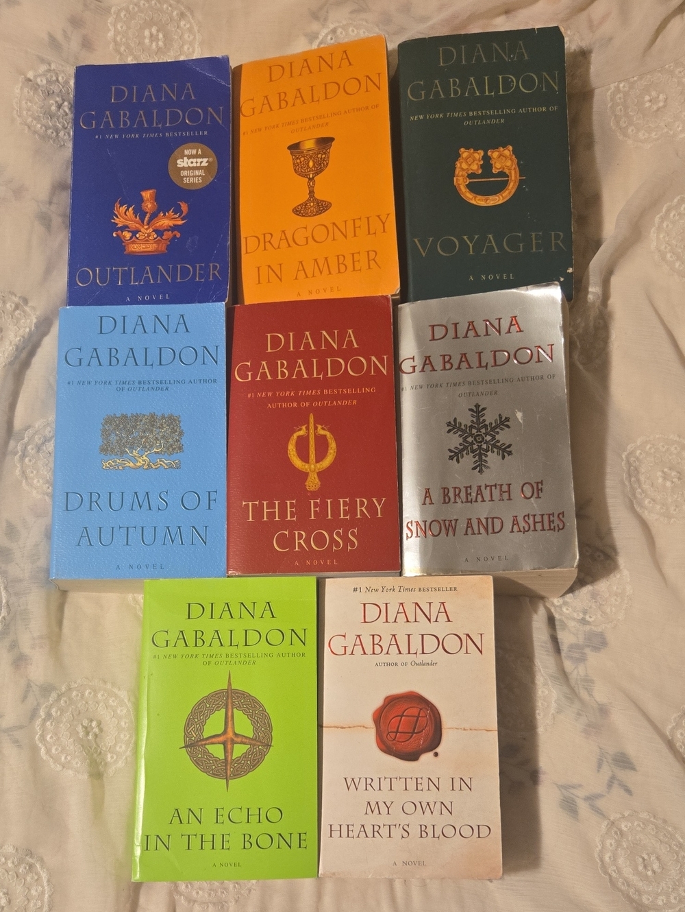 Diana Gabaldon Outlander Series Paperback Book Set - 8 Books